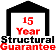 concrete garage 15 year structure logo